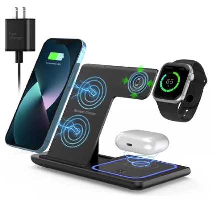 Estación de carga inalámbrica para apple iphone watch airpods pro
