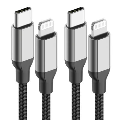 Cable USB C a Lightning de 3M , (certificado Apple MFi), carga rápida, cable trenzado de nailon