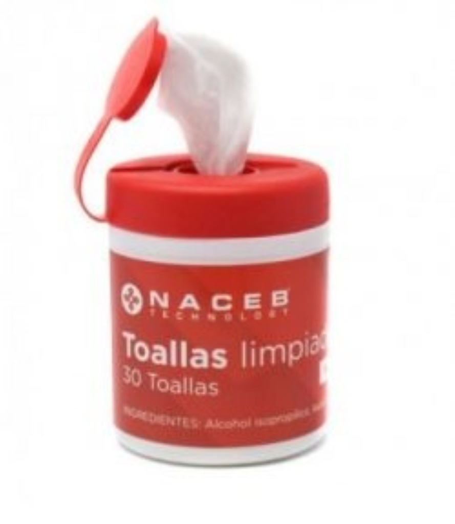 Naceb Toallas Limpiadoras Humedas NA-0801, 30 Piezas