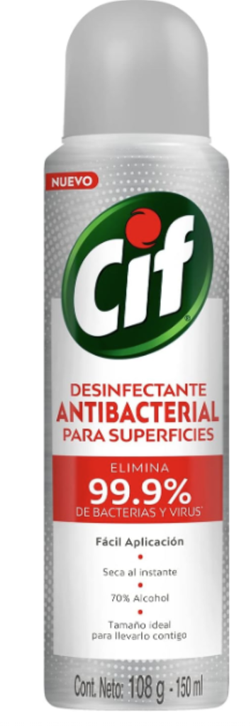 Cif desinfectante antibacterial para superficies 150 ml