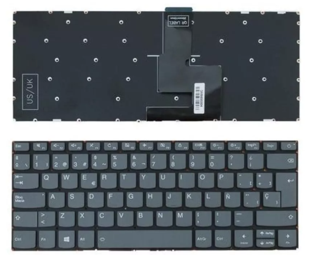 Teclado netbooks Lenovo Ideapad  320-14AST 320-14 color Gris oscuro