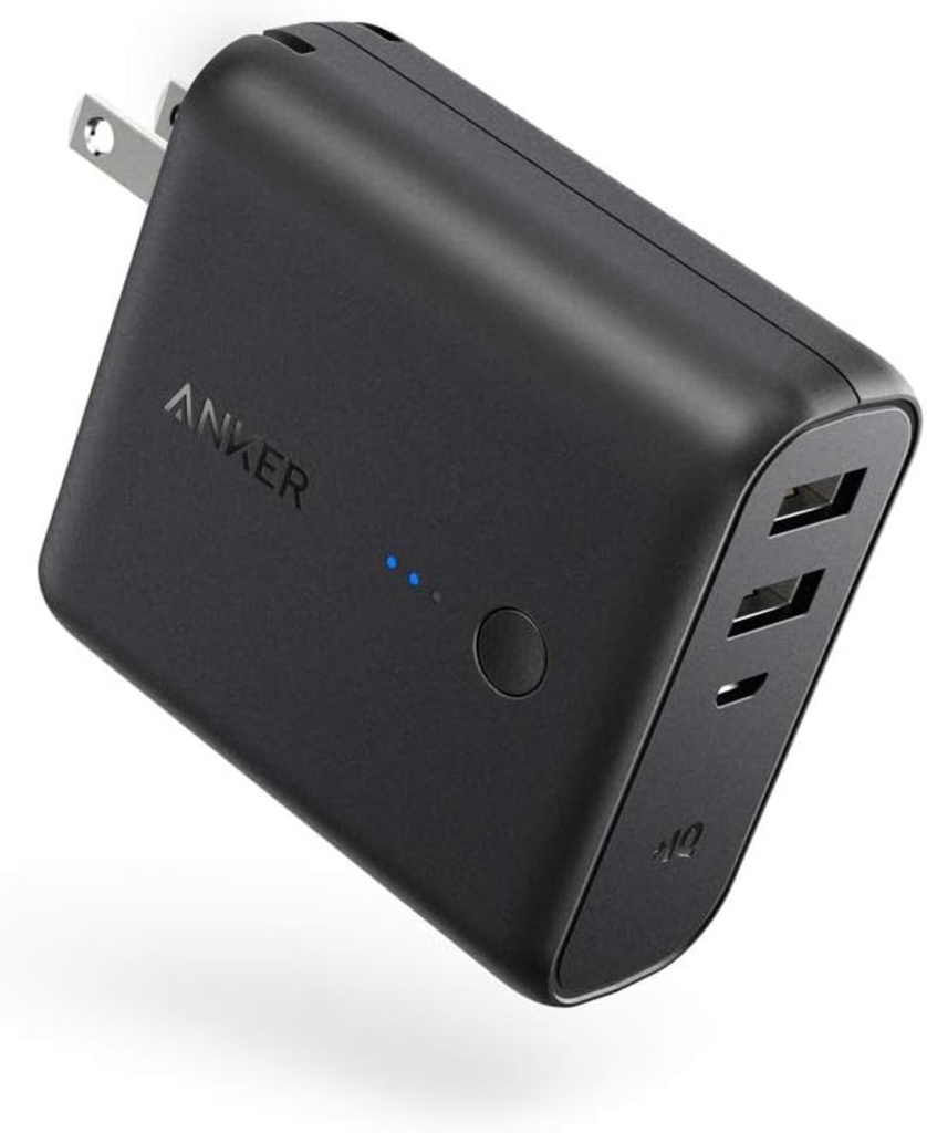 Anker Powercore Fusion 5000 2-en-1: Cargador portátil y cargador de pared, con CA con enchufe con capacidad de 5000 mAh