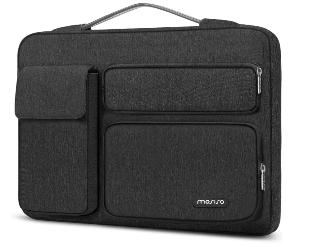 MOSISO Funda protectora 360 para laptop compatible con MacBook Air de 15 pulgadas M2 A2941 2023 / Pro 15 A1990 A1707, HP Stream de 14 pulgadas, Dell XPS 15, bolsa lateral abierta con 2 bolsillos