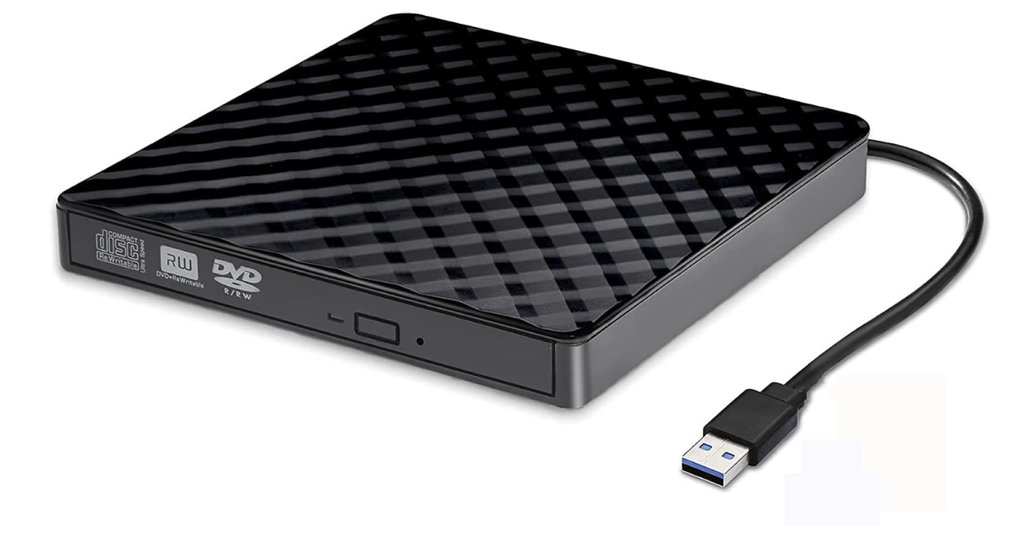 Grabadora de DVD externa ultradelgada USB 3.0 8X para Windows 10 o Mac
