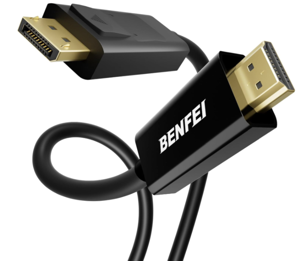 Cable BENFEI DisplayPort a HDMI 4K de 1.8M , cable unidireccional DP 1.2 de computadora a HDMI 1.4