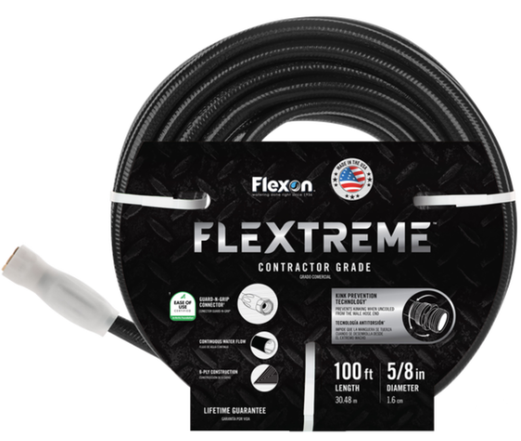 Manguera Flexon de grado contratista de 5/8 pulg. x 100 pies con protección y agarre