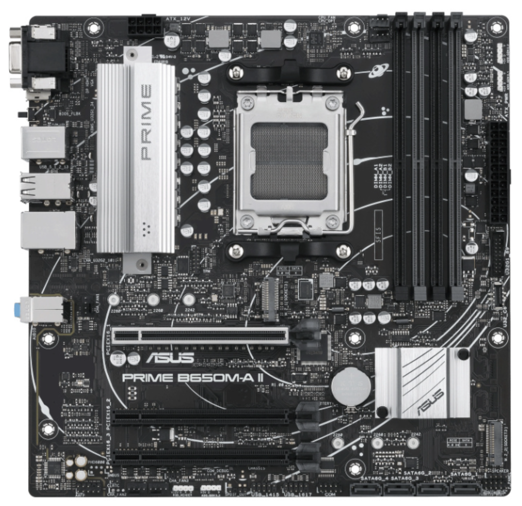 Tarjeta Madre ASUS Micro-ATX PRIME B650M-A II-CSM, S-AM5, AMD B650, HDMI, 128GB DDR5 para AMD