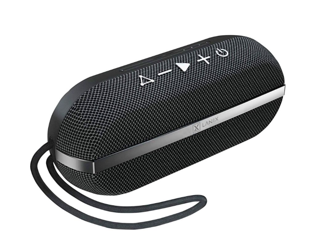 Bocina Bluetooth LANIX 11327, LXSP PRT, Altavoz portátil, estéreo, Negro, 12 W