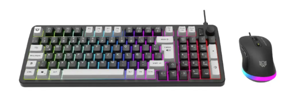 Kit Gamer de Teclado y Mouse Balam Rush Squad Conquest KG515, Alámbrico, USB, Negro, Español