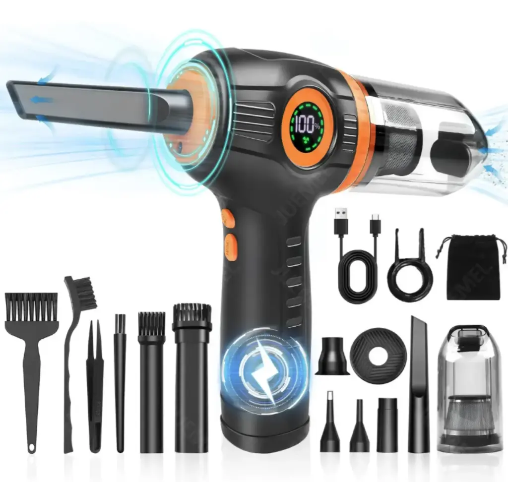 Kit Limpieza Pc Inalámbrico Aire Soplador 150000rpm Juemel, Mini Aspiradora Para Limpieza Del Coche y El Hogar