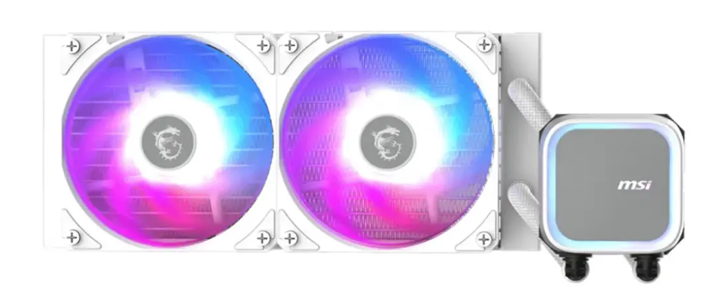MSI MAG CORELIQUID A13 240 / WHITE Enfriamiento Líquido para CPU, 2x 120mm, hasta 2000RPM, Blanco
